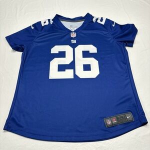 Saquon BARKLEY #26 NFL New York Giants Nike On Field Dri-Fit Jersey Womens Large